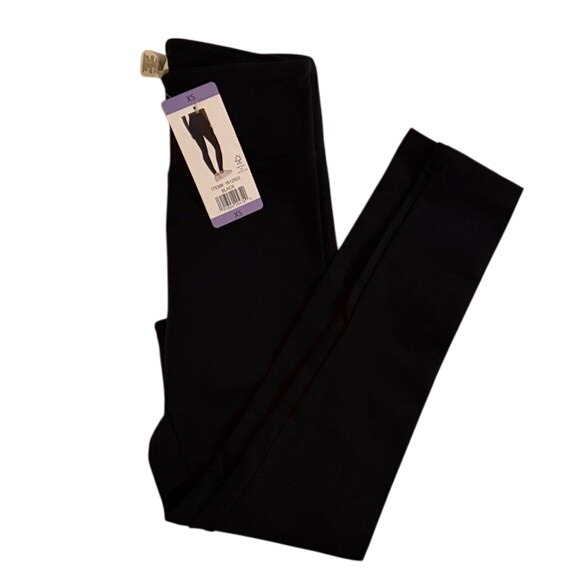 Matty M Black Leggings XS Nylon Spandex The Live In Legging Style MB9112 - Picture 1 of 5